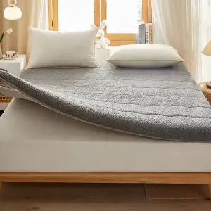 램스울 매트리스 토퍼 퀸 침대 바닥 패드 접이식 매트