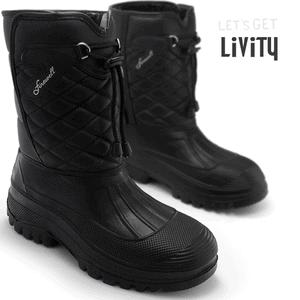 LIVITY 초경량EVA 남녀공용 완전방수 카푸 벨트 털방한화 남자장화 부츠 작업화 SM823 87종 운동화