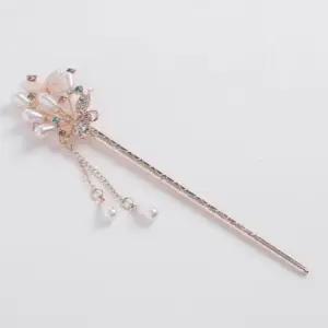 헤어 장식 비녀 한복 머리핀 큐빅 장식핀 전통 아름다움 액세서리 앤틱악세사리