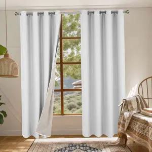 겨울 암막 커튼 누빔 다이아몬드 바람막이 겨울 방한 커튼 겨울용 3중 거실 창문