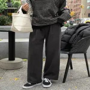 뉴욕 기모 뒷밴딩 슬랙스 (3color)