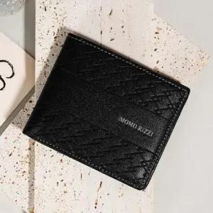 반지갑 지갑 아빠 생일 선물 패턴 명함 카드 블랙