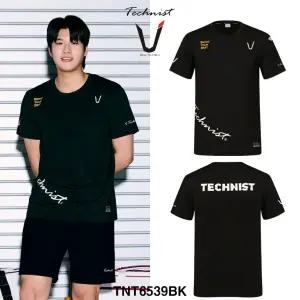 테크니스트 배드민턴 전사 기획 티셔츠 반팔 상의 블랙 TNT6539BK 남성 여성 남녀공용