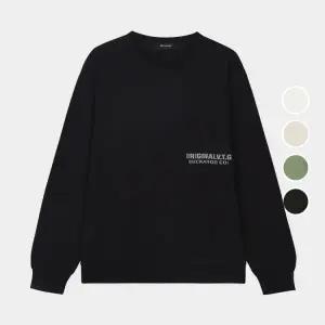 [롯데백화점]버커루 남성 루즈핏 맨투맨 긴팔 티셔츠 B245TS100P