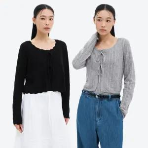 [에잇세컨즈] 스트링 오픈워크 카디건 (35545ALY4) (2종)