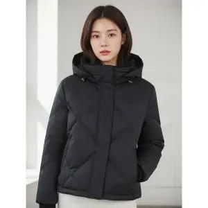 [올포유]여성 다이아 퀼팅 후드 숏 덕다운 점퍼 ALDJMA141 199_P350392182