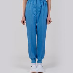 모던위생복 HACCP 공용하의 발목시보리 면혼방 20수 청색 사계절 MD-2016s