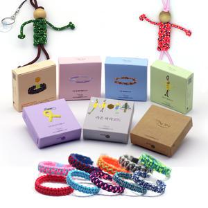 [라온매듭키트] 만들기끈 매듭팔찌 걱정인형 엽서카드 DIY