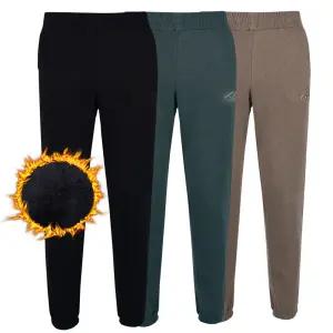 남성 겨울 부드러운 양모 기모 바지 기모 작업복