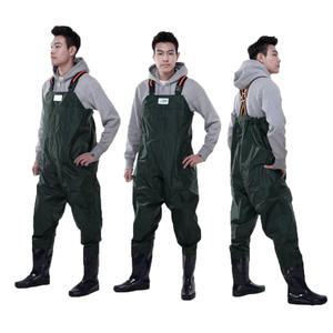 낚시장화 어부복 어부우의 가슴장화 일체형 우비