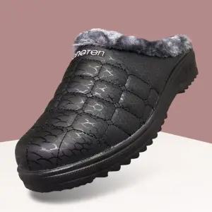 마마슈 월드W 여성 국산 방한슬리퍼 털 퍼안감 겨울 누비 퀼팅 쿠션 따뜻한 논슬립 사무실 실내화 엄마