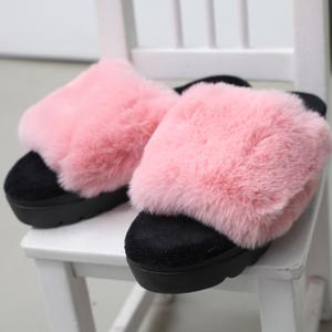 털슬리퍼 실내화 통굽 겨울 방한 사무실 퍼