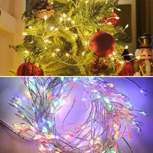 크리스마스 장식 와이어 트리램프 지네전구 감성 인테리어 장식 미리내전구 200구/500구/1000구