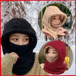 여성 방한모자 마스크 퍼모자 겨울모자 귀여운bcd976