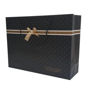 고급 선물 종이 쇼핑백 특대형- 검정 종이 가방 SAU57