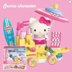 산리오 미니카 블록 헬로키티 서핑비치 블럭 놀이 조립 장난감 역할놀이 선물