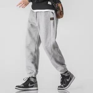 핫테크 기모 조거핏 남성용 스판밴딩 긴바지 운동복 작업복 츄리닝 2ea