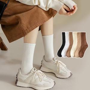 [6켤레+6켤레] 도톰 중목양말 색상혼합 (총 12켤레세트)