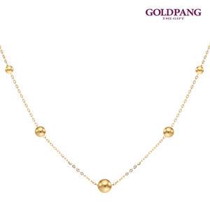 [골드팡]14k/18k 레이시 골든볼 목걸이 3/4/5mm ::주문제작::
