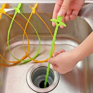 화장실 배수구 세면대 막힘 머리카락 제거기 1p 욕조 물막힘 이물질 제거 후크 싱크대 청소.