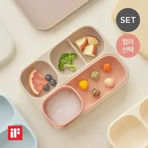 실리콘 초강력 흡착식판+디바이더 플레이트 세트