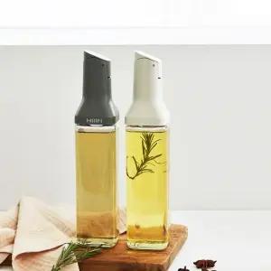 한샘 클리어 자동개폐 슬림오일병 2P세트 투명 유리