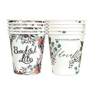 감성디자인 일회용컵 6.5온스 500개 항균