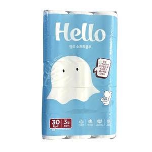 헬로 소프트블루 30롤 3겹 화장지 휴지