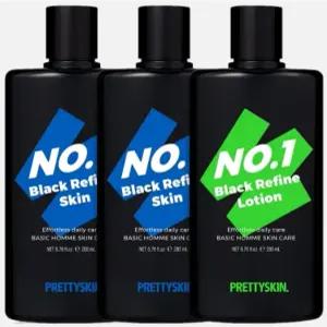[프리티스킨] 넘버원 블랙 스킨2+로션1 (각 200ml)