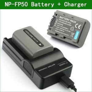 NP-FP50 NP 배터리 및 USB 충전기 소니 DCR HC26 HC30 SR30