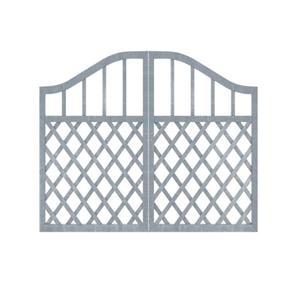 대문 울타리 입구 휀스 팬스 울타리펜스 블루 나무대문 130X120cm 인테리어