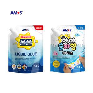 아모스 대용량 물풀 아이슬라임 베이스 2.1L 낱개