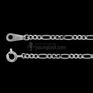 은 목걸이 체인 (3-1 피가로 컷팅/060) 50cm
