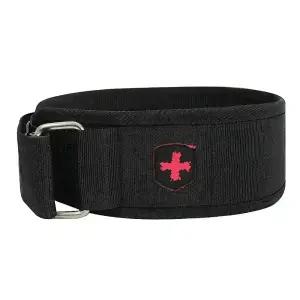 하빈져 나일론 헬스벨트 복압 리프팅 웨이트 스쿼드 데드리프트 허리보호대 4인치 블랙 360-BK