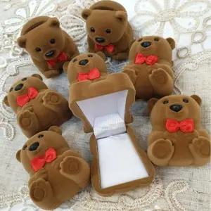 곰돌이 돌잔치 프로포즈 반지 케이스 보관함/반지함/돌반지/쥬얼리/커플링/고급/선물용/백일/고백/이벤트