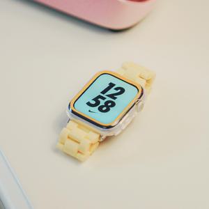 애플워치&갤럭시워치 호환 스트랩 파스텔 호마이카 밴드 스포츠 루프 시계줄 줄질 꾸미기 10 9 8 7 6 5 4 se2