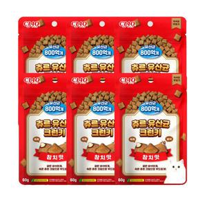 이나바 챠오츄르 유산균 크런키 60gx6개