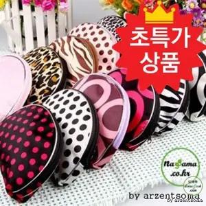 판촉용 초 디자인 반달 파우치 지갑 사은품 여우창고