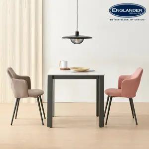 잉글랜더 라일라 포세린 통세라믹 2인용 식탁 세트 의자2