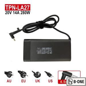HP OMEN 16 17 게임용 노트북용 AC 충전기, ZBook Fury G9 TPN-LA27 전원 어댑터, 20V 14A 280W, 4.5x3.0mm