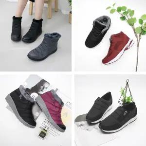 [잇백잇슈]여성패딩부츠단화6종 여자겨울기모털신발 할머니신발
