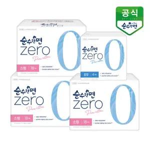 순수한면 생리대 제로 소형 18P x 3팩 + 중형4p