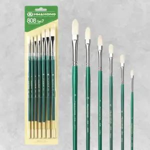 화홍 유화아크릴 겸용붓 No.808(F) 7본조 Set