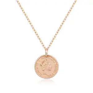 갤러리아 [비앤비골드] 18K 엘리자베스 스지 코인 펜던트 PNP38889
