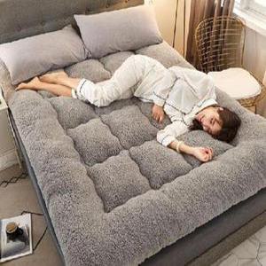 양털 토퍼 매트리스 이불 패드 싱글 퀸 극세사 겨울 사계절 두꺼운 세트 호텔식 구스