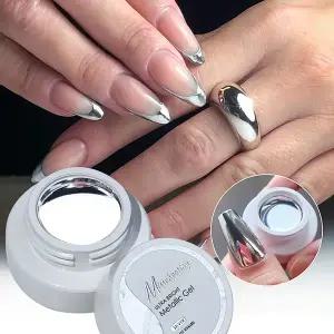 메탈 미러 실버 수은 젤 라이너 네일 6ml 수은 글리터젤 통젤 실버통젤 메탈네일