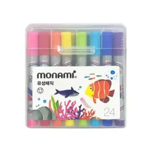 모나미 유성매직 24색 세트 둥근닙 마커