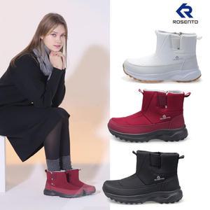 [로젠토] 여자 겨울 앵클 패딩 경량 키높이 부츠 기모 방한화_2305W