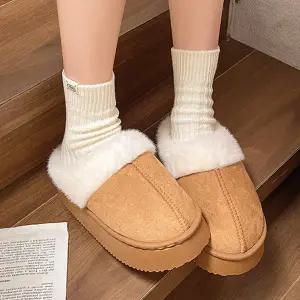 1+1 에어웜 퍼 슬리퍼 방한 겨울 털신