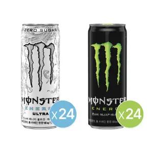 몬스터 에너지 울트라 355ml 캔 24개+몬스터 에너지 그린 355 캔 24개